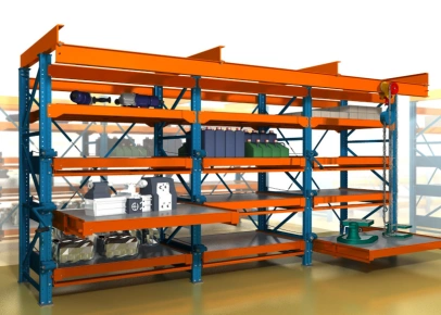 Стеллаж с выкатными платформами