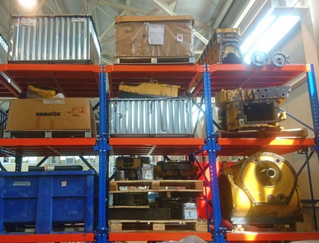 стеллажи с выкатными платформами для габаритных грузов